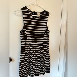 Black and white J Crew dress